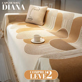 (PAGUE 1, LEVE 2) Capa de Sofá em Chenille com Dupla Face Diana + BRINDE: Tapete de Sala