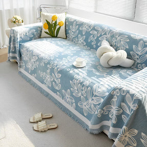 [Pague 1, Leve 2] Capa de Sofá Florinda (O Abraço Floral Que Aconchega Seu Lar!) + BRINDE: 2 Almofadas