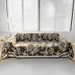 [Pague 1, Leve 2] Capa de Sofá Florinda (O Abraço Floral Que Aconchega Seu Lar!) + BRINDE: 2 Almofadas