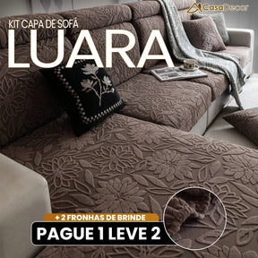 [Pague 1, Leve 2] Capa de Sofá Luara (Encanto e Aconchego Em Um Só Toque!) + BRINDE: 2 Fronhas