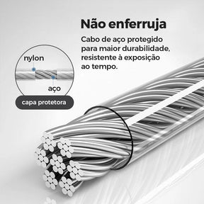 Varal Retrátil de Inox