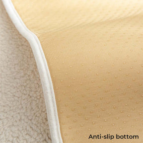 Capa de sofá antiderrapante espessa e felpuda de lã sherpa