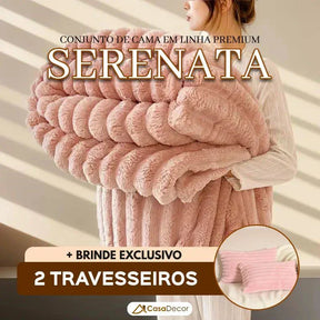 Conjunto de Cama em Linha Premium Serenata | +2BRINDES: 2 Travesseiros