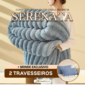 Conjunto de Cama em Linha Premium Serenata | +2BRINDES: 2 Travesseiros